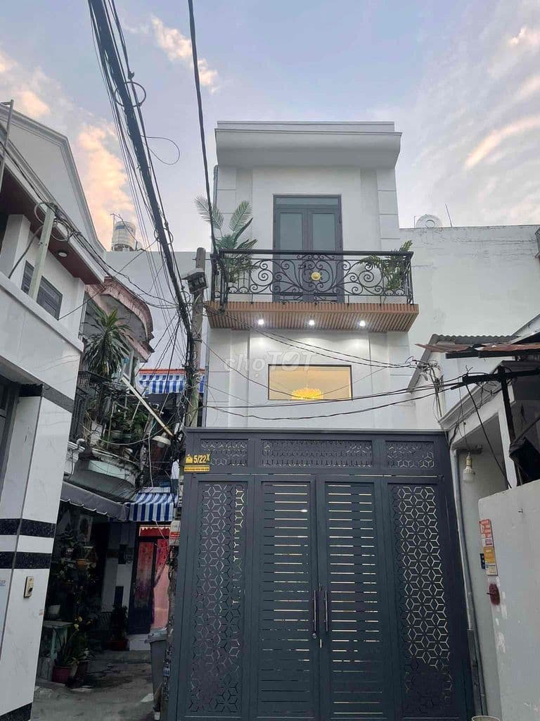 5/22Nguyễn Văn Khối,1 trệt 2 lầu sân thượng,dtsd 150m2,3pn,2wc,garaoto