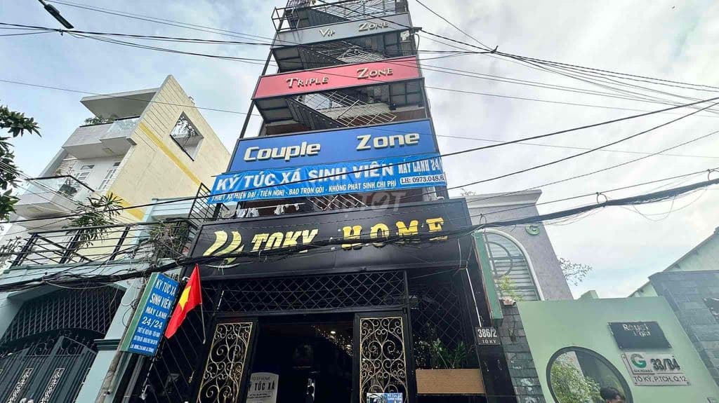 Nhà mặt tiền 221m2, 10 phòng, đường Tô Ký, Quận 12