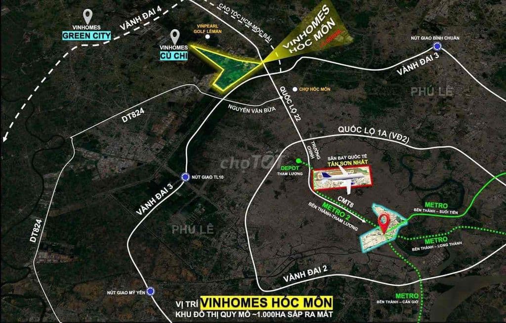 NHẬN BOOKING DỰ ÁN VINHOMES HÓC MÔN NHÀ PHỐ 52.60.70M2 - Ảnh 2