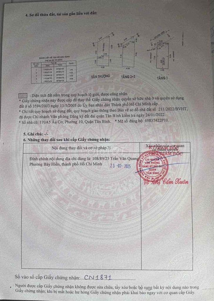 bán nhà hẻm 108/89/25 trần văn quang - Ảnh 3