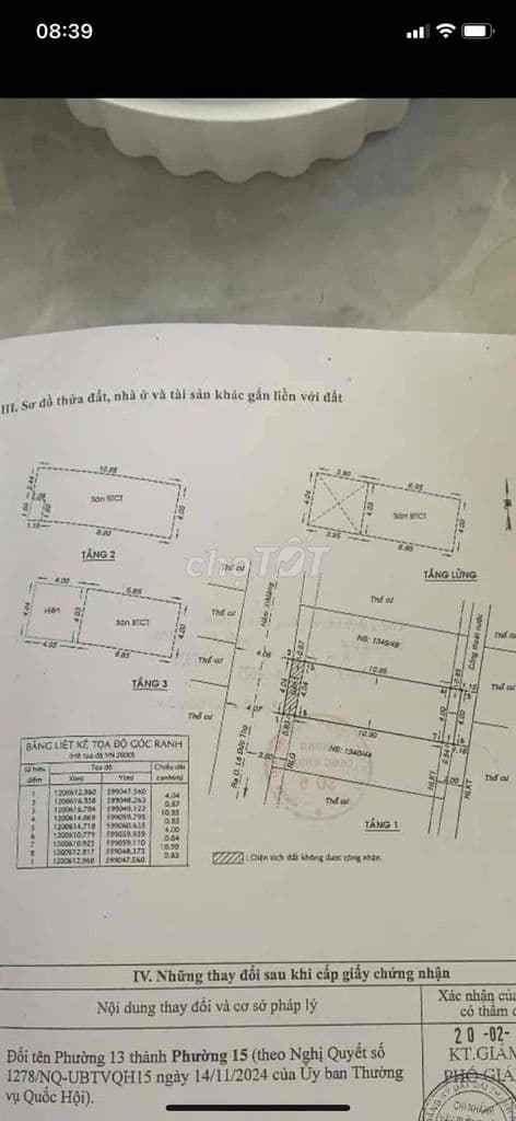 CHÍNH CHỦ BÁN RẺ NHÀ LĐT P15
