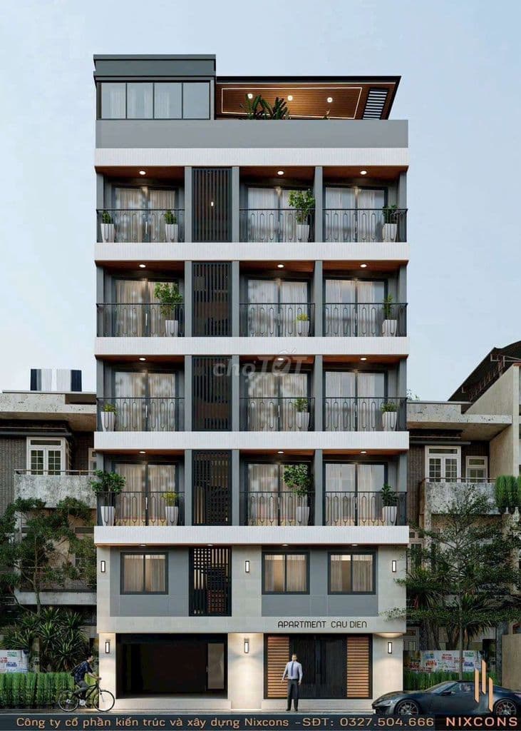 Đất xây CHDV Ngang 10,3m x Dài 18m đường xe hơi rộng 8m thông HimLam