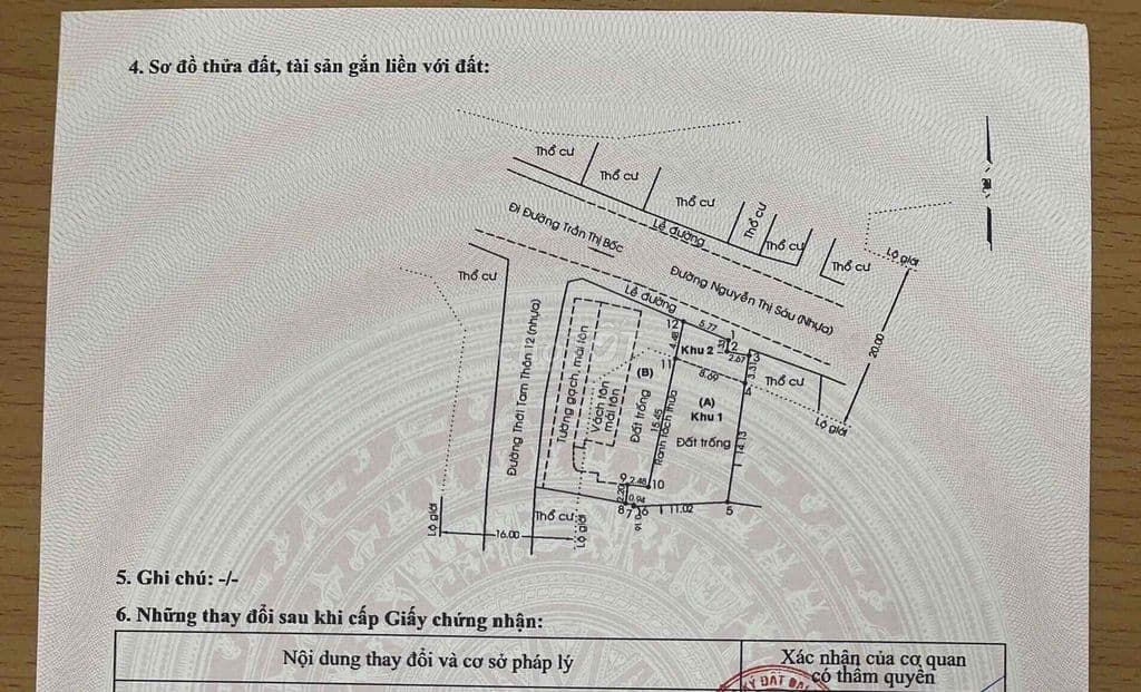 Đất mặt tiền Nguyễn Thị Sáu Hóc môn, dt 8x17, giá 6ty7 TL - Ảnh 2