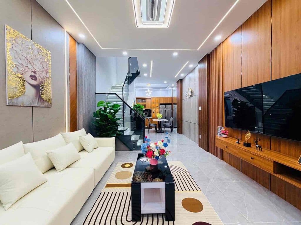 TÂN PHÚ / HẺM NHỰA XE HƠI / 4m x 13m NHÀ ĐẸP 3 TẦNG / 5.99 Tỷ - Ảnh 3