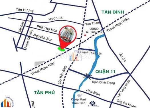 Bán Căn hộ CC Phú Thạnh 90 m 2 - Phú Thạnh Tân Phú - 3 phòng ngủ - Ảnh 2