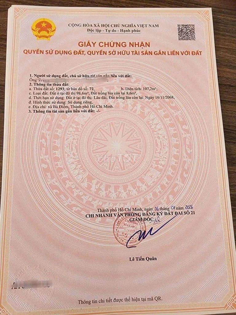 Đất F0 đường nhựa 6m xã Bà Điểm - Ảnh 3