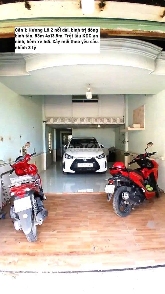 TỔNG PHƯỜNG BÌNH TRỊ ĐÔNG BÌNH HƯNG HÒA BÌNH TÂN HẺM XE HƠI NHỈNH 3 TỶ - Ảnh 2