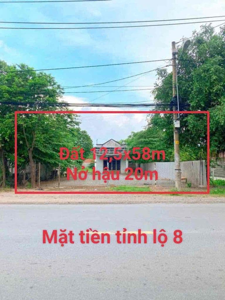 bán đất tặng nhà cấp 4 mặt tiền tỉnh lộ 8 đường xe công chạy - Ảnh 3
