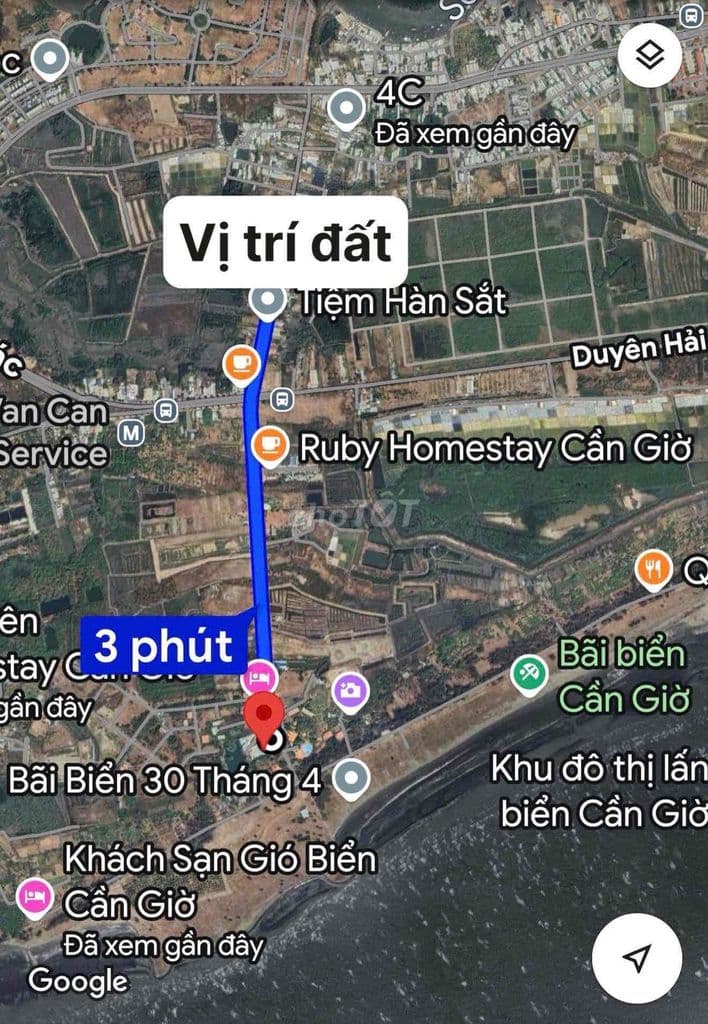 Còn 1 nền ngang 5m7 gần Vinhomes Cần Giờ chỉ 3ty2 - Ảnh 2