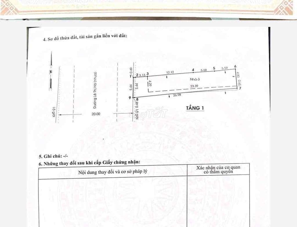 Nhà Chính Chủ Mặt Tiền Lê Thị Hà 5,5x27_145m2_C4 - Ảnh 2