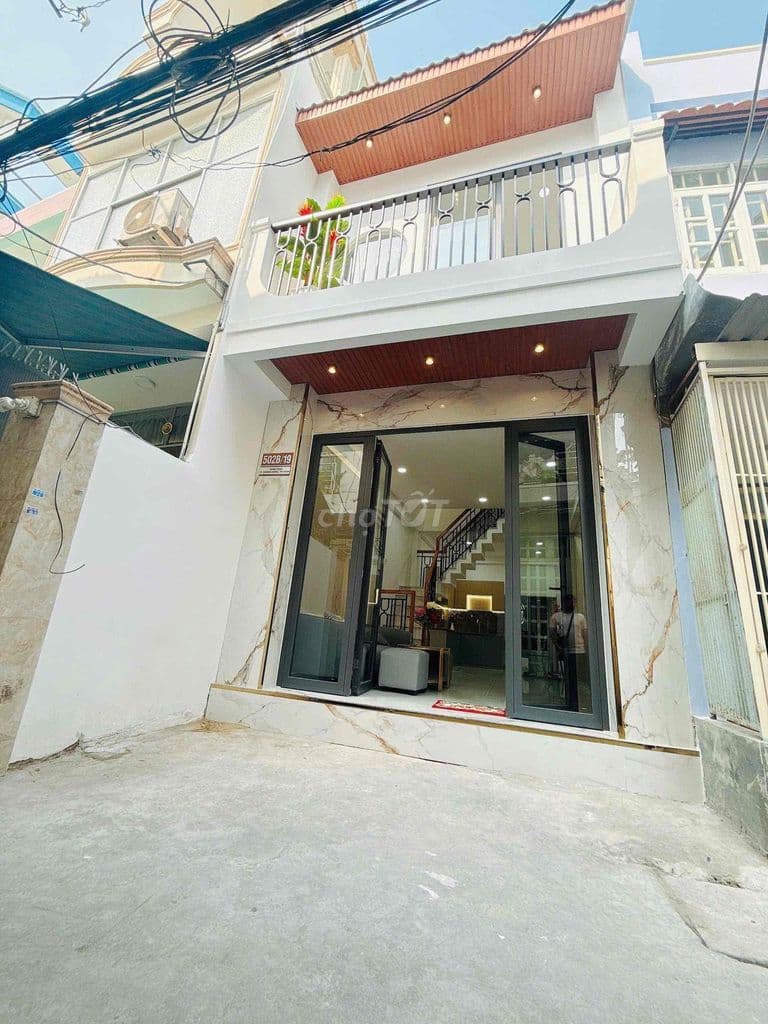 Nhà Bán Quận 8 1 trệt 1 lầu mới đẹp 3.6m x 12 40m2 hẻm 3m có san để xe