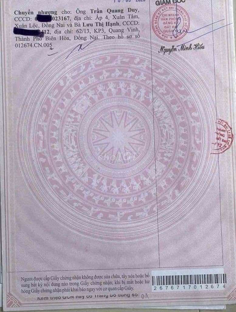 tôi chính chủ cần bán lô đất thạnh lộc 47 sát chân cầu PHÚ LONG - Ảnh 2