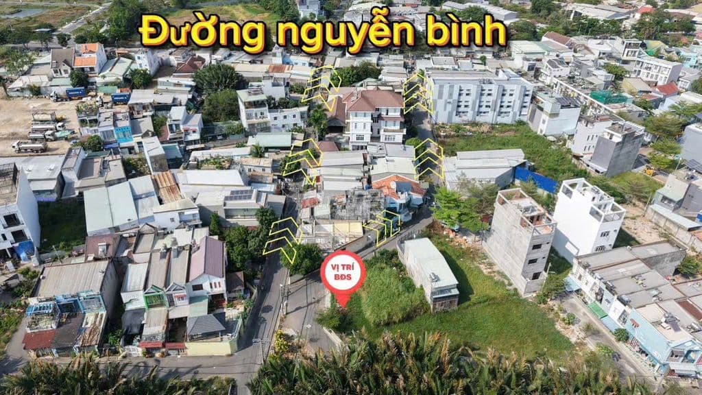 Đất Thổ 88 m2, 3 Mặt tiền, Xã Nhơn Đức,hẻm 7m,XD Ngay