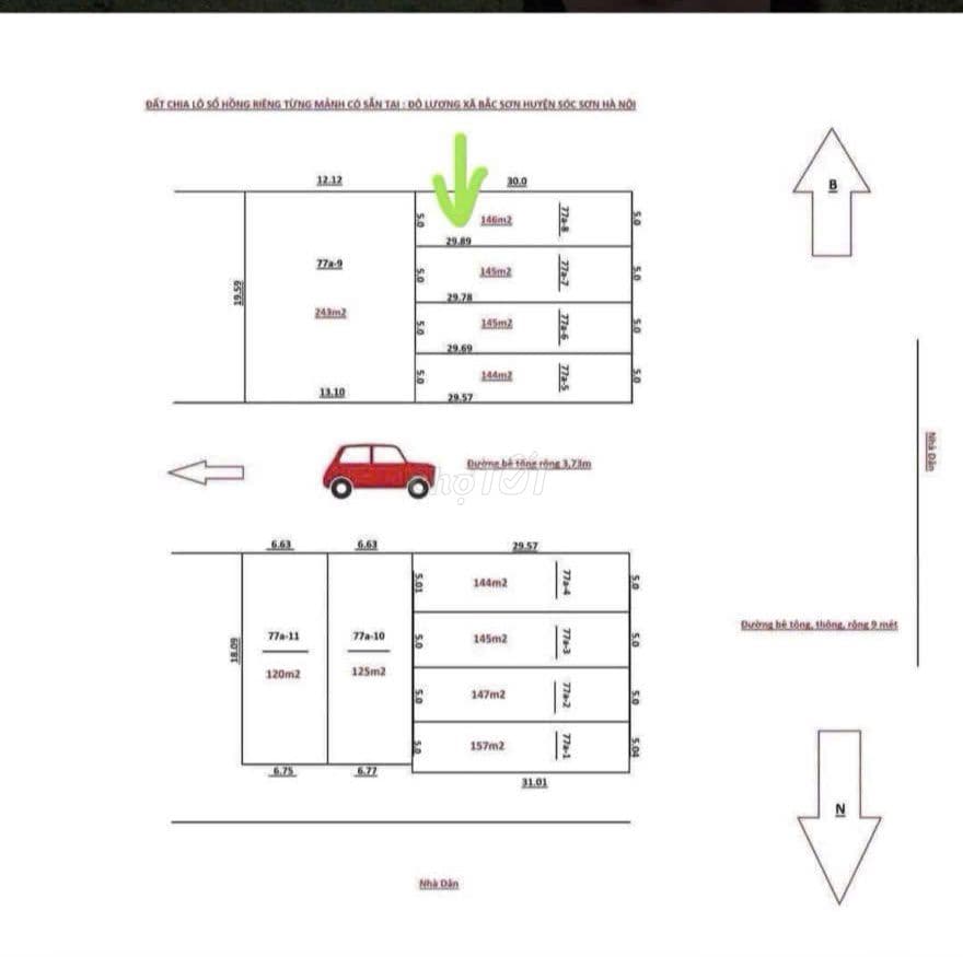 BÁN LÔ ĐẤT XÃ TRUNG GIÃ