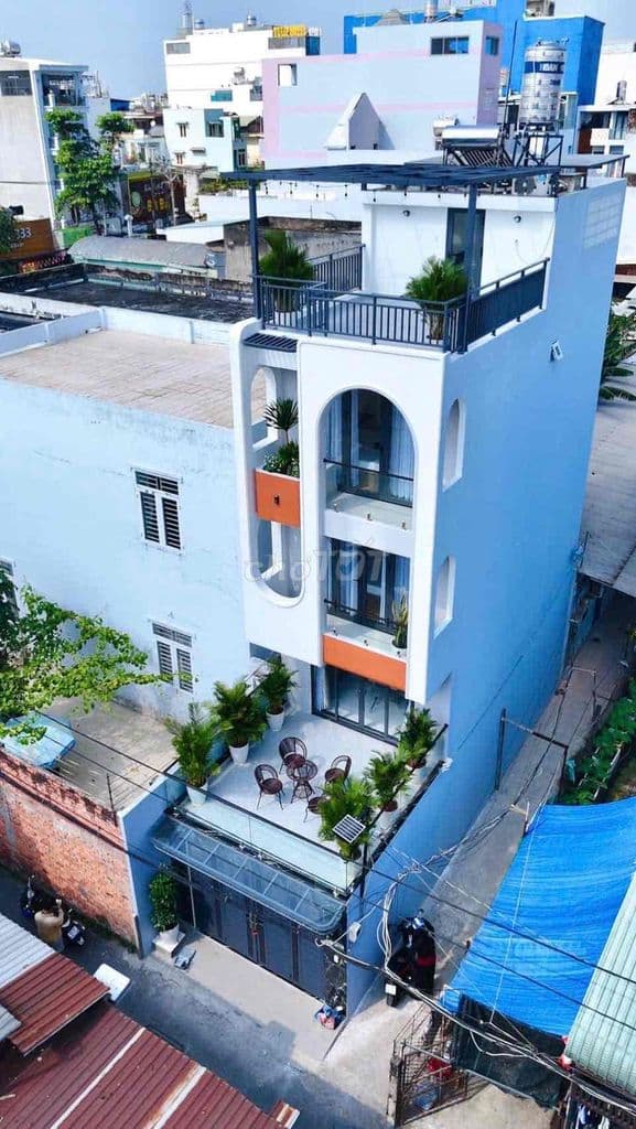 Nhà thiết kế hiện đại - Hẻm oto 7 chỗ 1 trệt 2 lầu sân thượng ..!!! - Ảnh 2