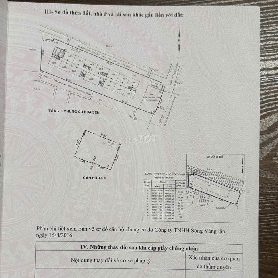 BÁN NHÀ C/CƯ HOA SEN LÔ A, L5, MTNBỘ, LẠC LONG QUÂN, P10, Q11 3,95 TỶ - Ảnh 3