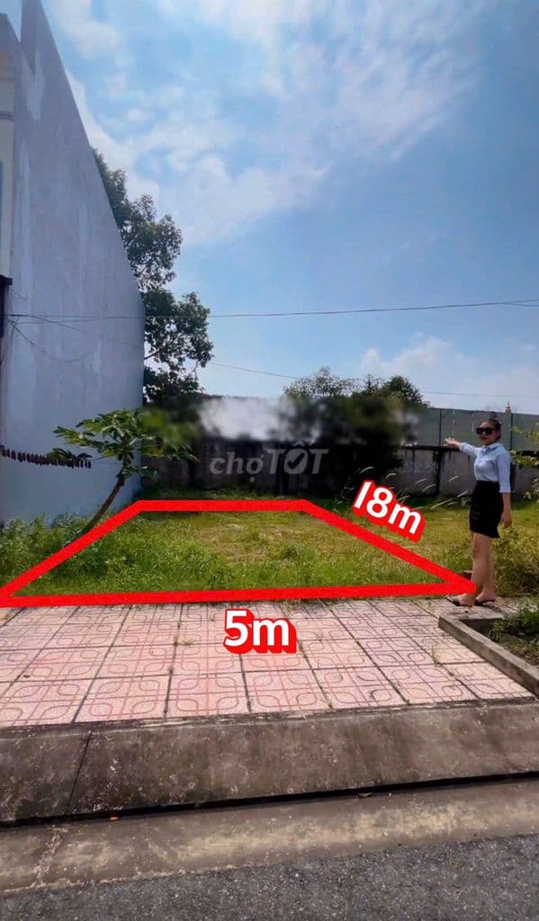 Bán lô 90m2 giá 1,5 tỷ Đ. Hồ Văn Tắng xã Tân Phú Trung, full thổ. SHR