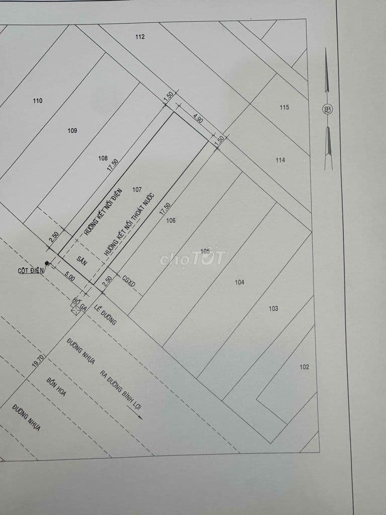 Chính chủ cần bán gấp đất chỗ đất . 5 x 20, vị trí đẹp. Đường trước