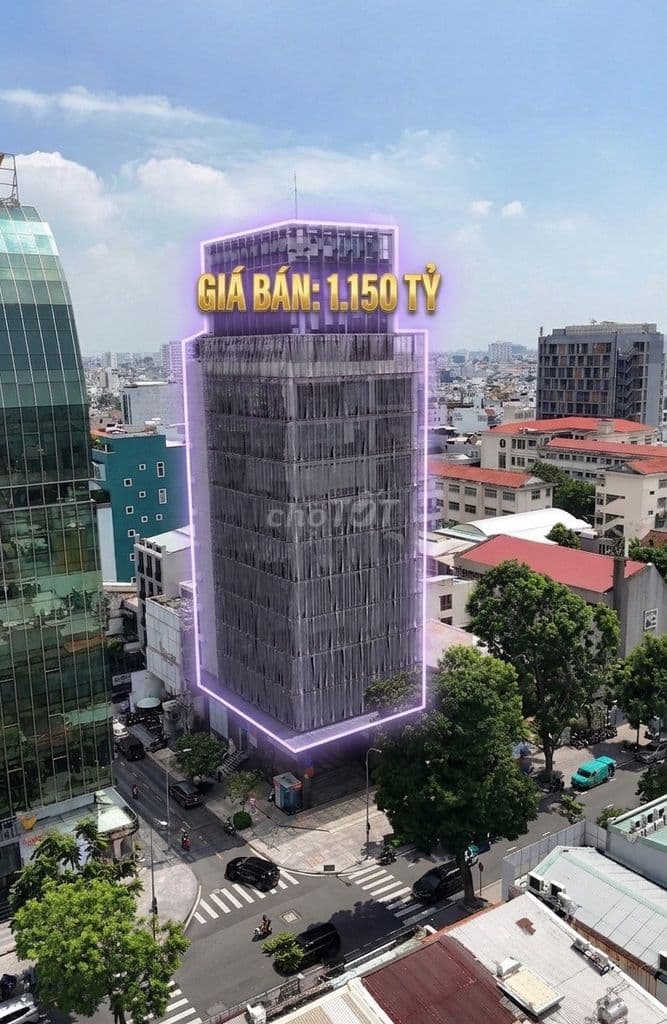 Lô Góc 2MT Nguyễn Đình Chiểu - 508m² x 15 Tầng + 2 Hầm - 1.5 Tỷ/Th
