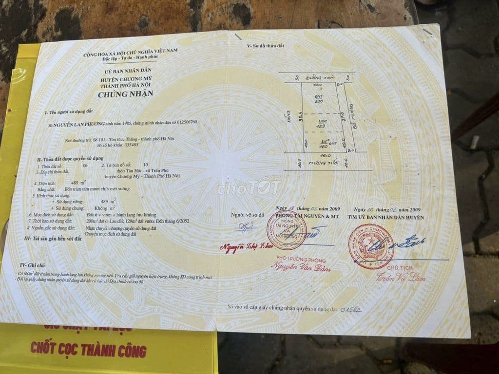 E là chính chủ bán 650m đất 3 mặt tiền, đg ôtô tránh tại Chương Mỹ-HN - Ảnh 3