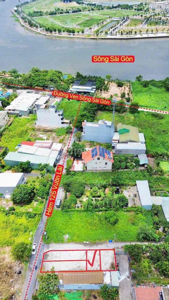 🌷100tr gởi ACE Đất kề Centuria ĐƯỜNG VEN SÔNG SG