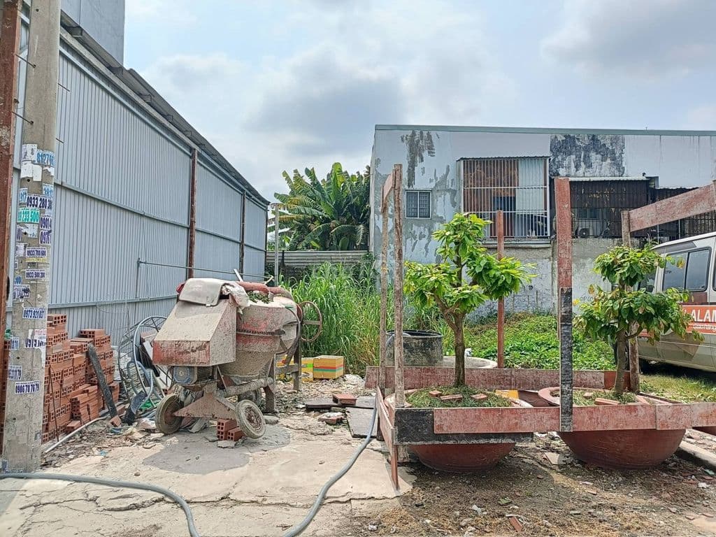 Đất 5,3x16 đường nhựa 7m thông xây dựng tự do hoàn công ngay