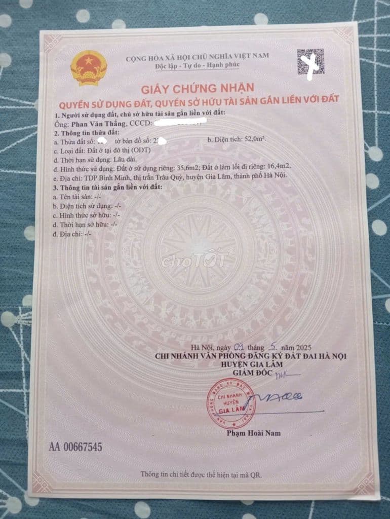Nhà 5 tầng mới tại Trung tâm Trâu Quỳ, Gia Lâm