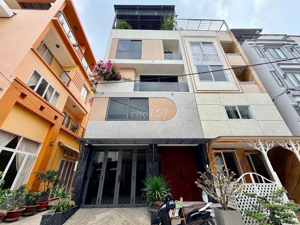 SIÊU PHẨM KTS THIẾT KẾ - XE HƠI NGỦ NHÀ 5 TẦNG 54M2 CÓ THANG MÁY