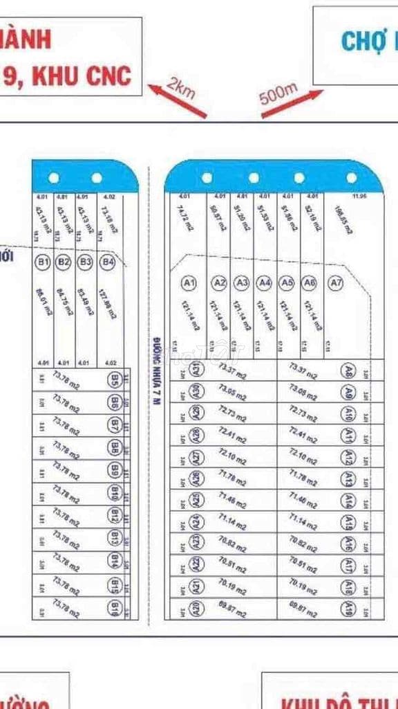 BÁN NỀN ĐẤT 1/ Tam Đa - Cạnh Song Hành VĐ3 - 3.95 Tỷ/70.5M2