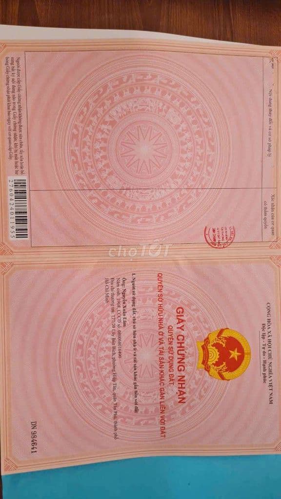 Cân bán Gấp Nhà VInh Lộc B đường 1A ( đường nhựa xe hơi ) - Ảnh 3