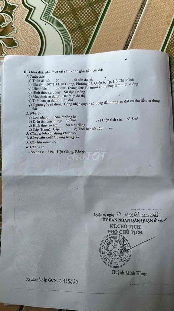 bán nhà ở quận 6 - Ảnh 2