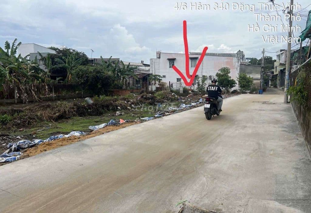 Bán lôđất thổ cư gần Đặng Thúc Vịnh 5*19m đg xe hơi Giá 2TỶ 850tr