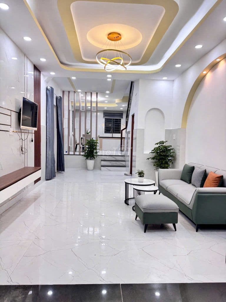 NHÀ ĐÚC ĐẸP hẻm 5m thông, Gần chợ GÒ XOÀI - Ảnh 2