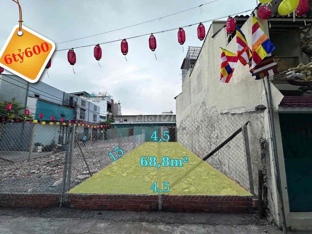 LÔ GÓC 2 MT ĐƯỜNG 26 PHẠM VĂN ĐỒNG - GẦN GIGAMALL SHR