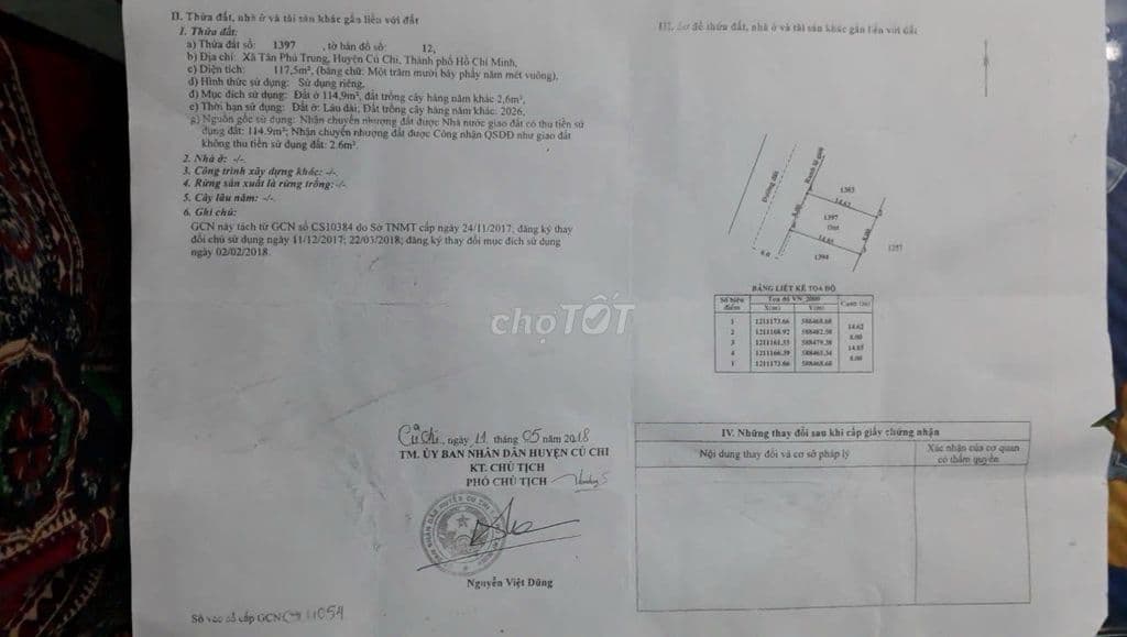 Bán Đất 117m2 gần Vin Hóc Môn xã Tân Phú Trung Củ Chi, 1,5 tỷ sổ riêng - Ảnh 3