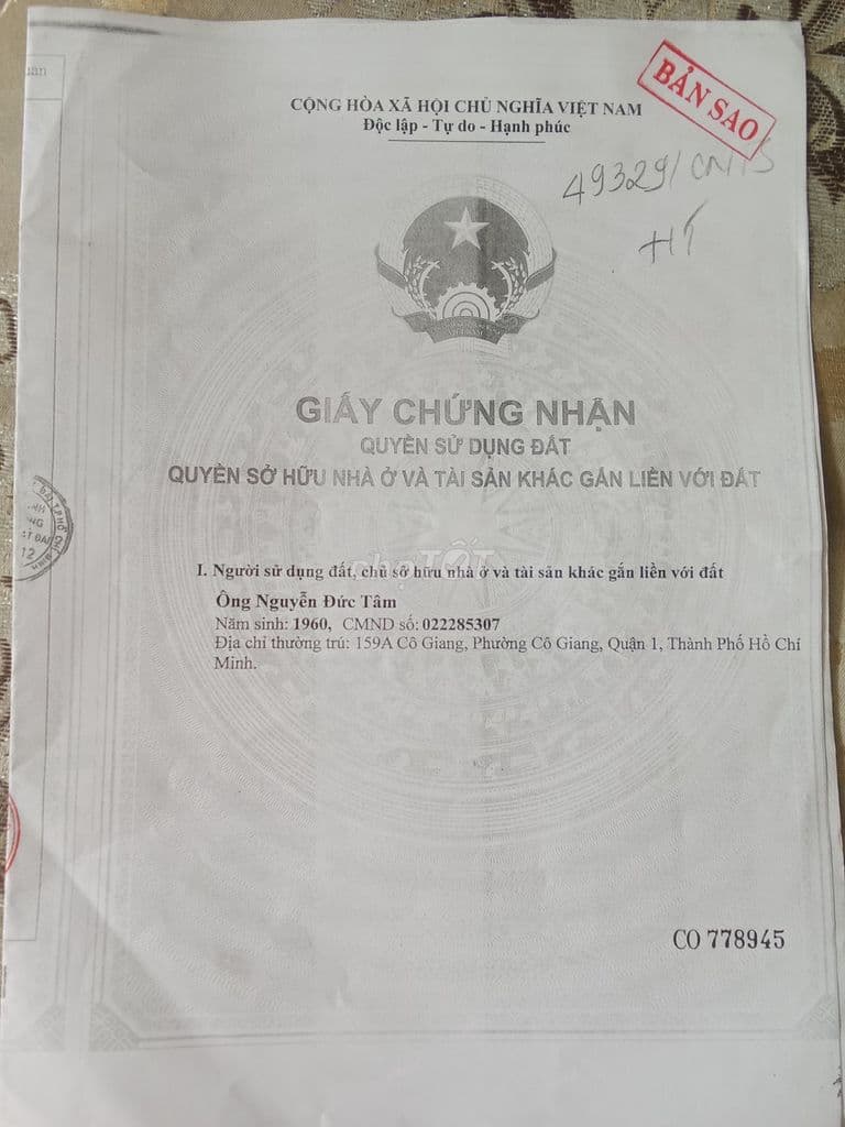 Cần bán nhà mặt tiền đường quận 12