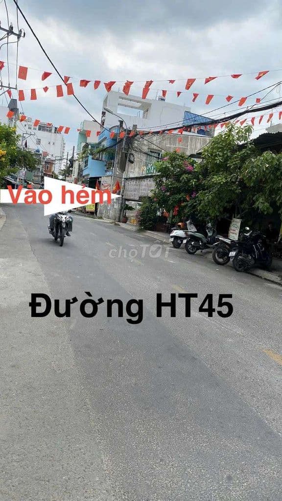 Đất 2MT hẻm XH 5m thông dt 4x16m XD 3,5lầu Hiệp Thành 45 Q12, 4,25ty - Ảnh 2