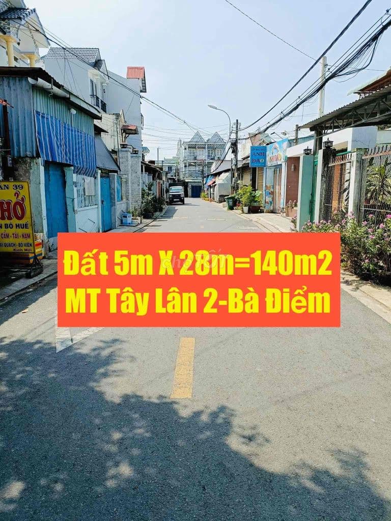 ‼️ĐẤT Mặt Tiền👉 Tây Lân2👉5m X 28m KINH DOANH BUÔN BÁN