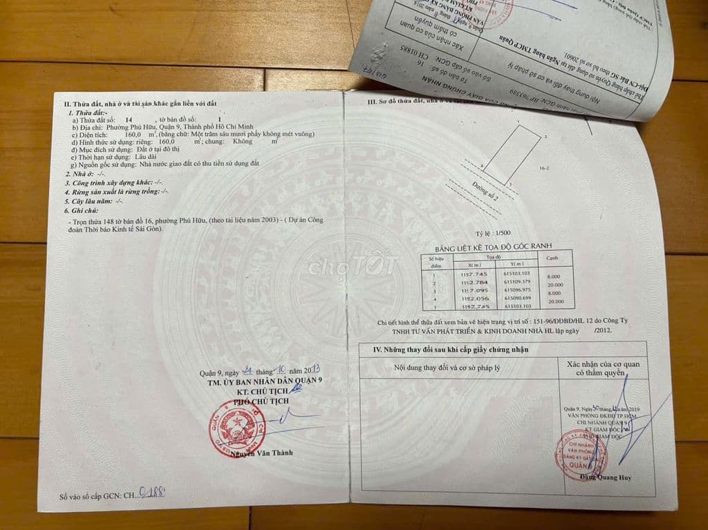 Bán đất dự án Thời Báo Kinh Tế Q9 đường Bưng Ông thoàn (160m2) 10.4 tỷ