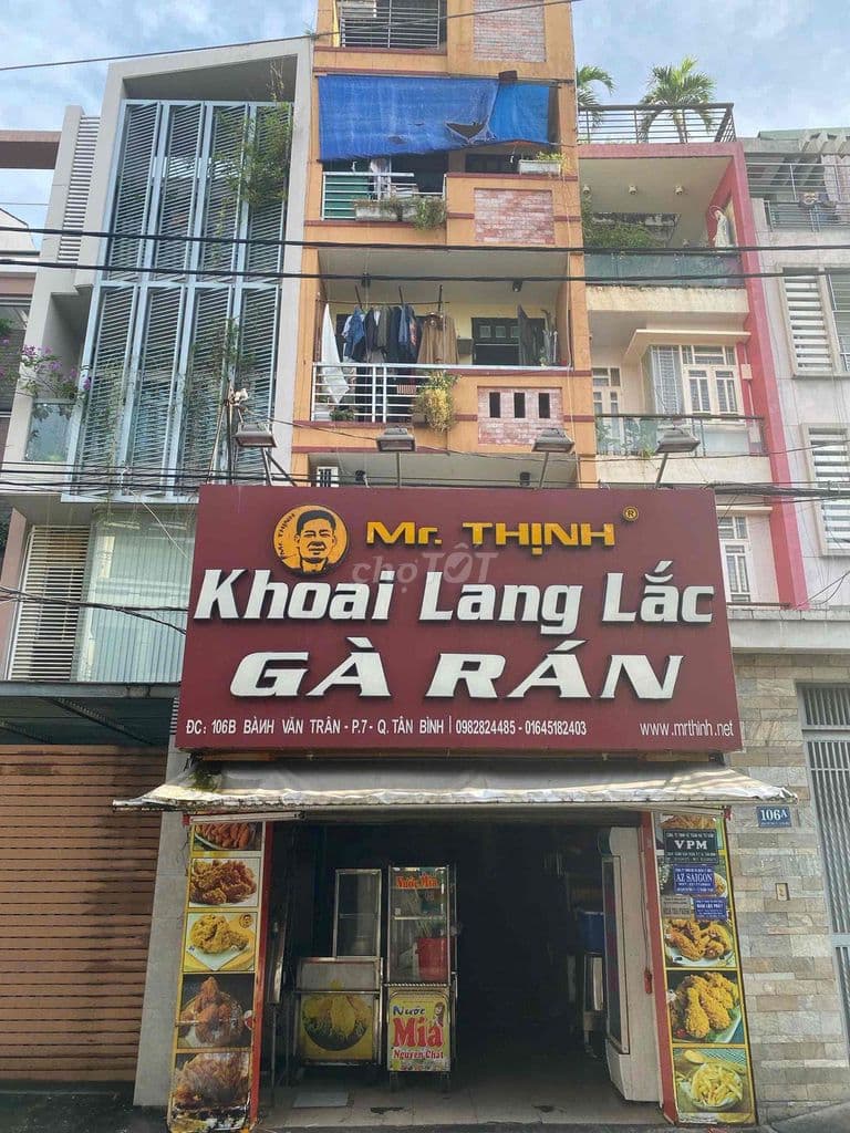 nhà mặt tiền Bành Văn Trân 135m dòng tiền 55tr/tháng. bank cho vay 85%