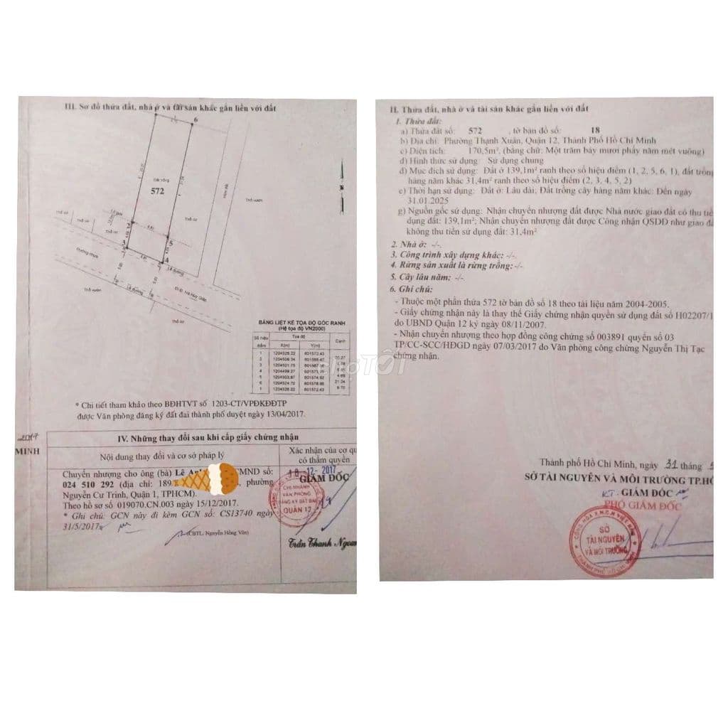 Chính chủ bán lô đất mặt tiền đường TX43 (Q12 cũ), thổ cư 140m2 - Ảnh 3