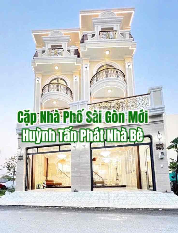 BÁN CẶP NHÀ PHỐ SỔ HỒNG RIÊNG HXH KDC SÀI GÒN MỚI 4,2X15 GIÁ 8,6 TỶ TL