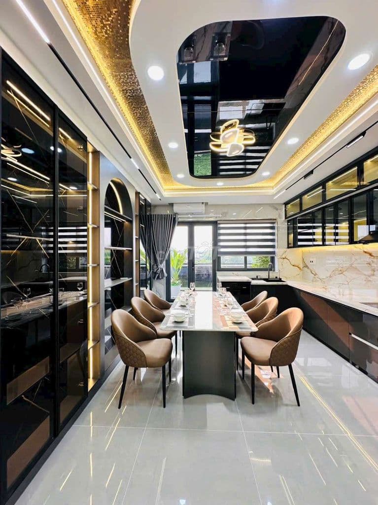 BÁN NHÀ MỚI 5 TẦNG,MẶT TIỀN ĐƯỜNG THÔNG 7 M VỈA HÈ RỘNG 4 m,DT 75 M - Ảnh 3