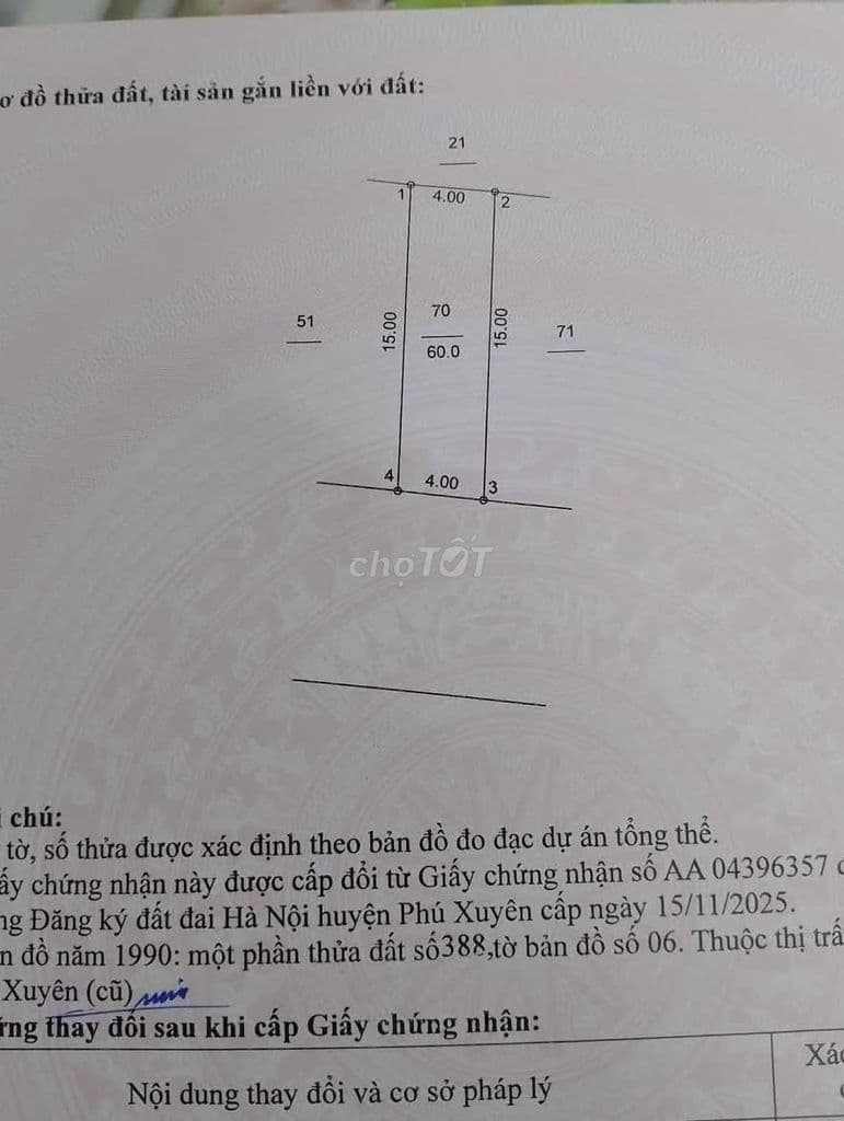 Bán đất Đại Nam, TT Phú Xuyên, HN - Rẻ hơn 600tr - Ảnh 3