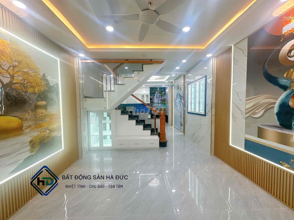 Nhà trệt lầu 4x13 hẻm xe hơi gần bia Tiger giáp Gò Vấp - Ảnh 2