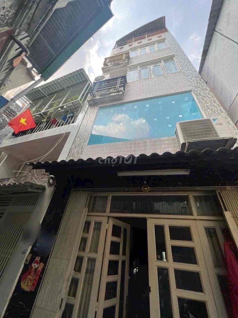 🌆5 lầu 4 phòng ngủ 3’8 x 8m gần mặt tiền