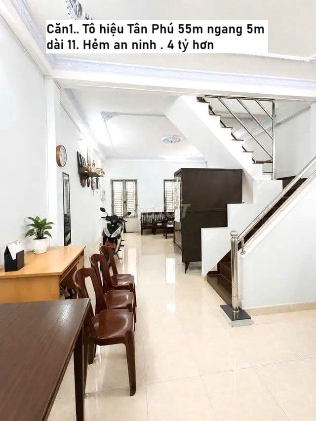 BÁN NHÀ TÂN PHÚ TỪ 4-5 TỶ HẺM XE HƠI - THƯƠNG LƯỢNG CHÍNH CHỦ