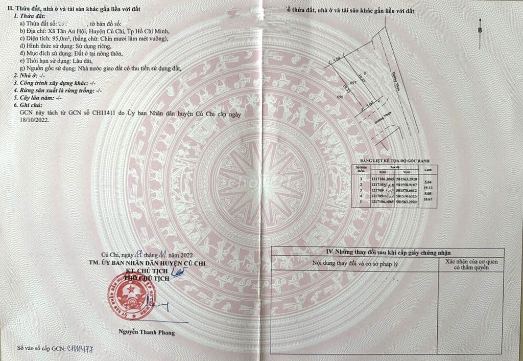 Lô đất đẹp Tân An Hội cần ra nhanh 95m2 1,2 Tỷ full thổ cư SHR - Ảnh 3