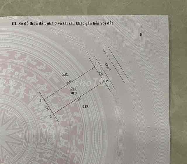 Đất thổ cư S 78m2 đã có sổ khu dịch vụ Lại Yên