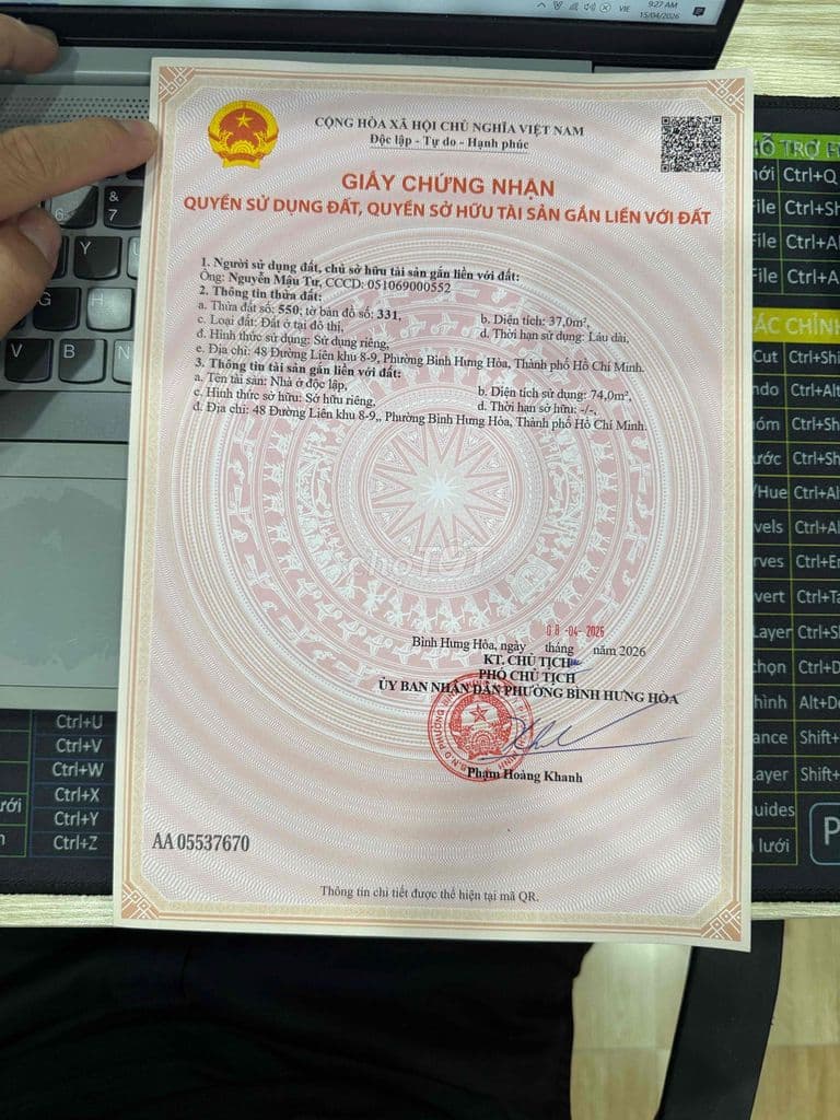 Bán nhà ở đường Liên Khu 8-9 - Ảnh 2